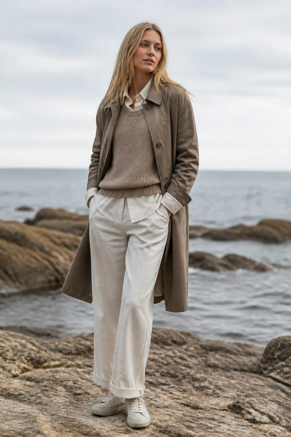Full lookbook outfit outdoors